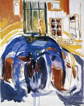 エドヴァルド・ムンク Painting - 眼病中の自画像 II 1930年 エドヴァルド・ムンク